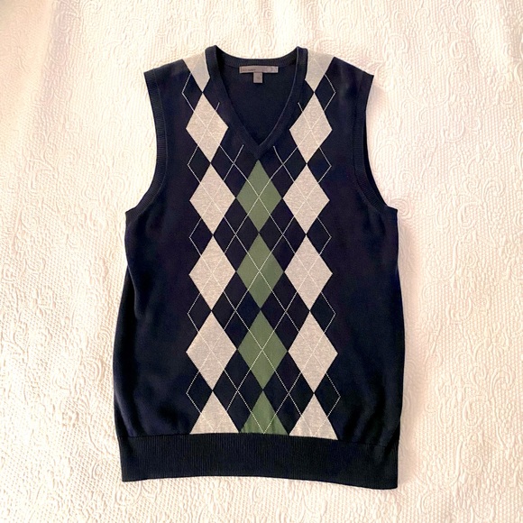 Old Navy Argyle Sweater Vest 